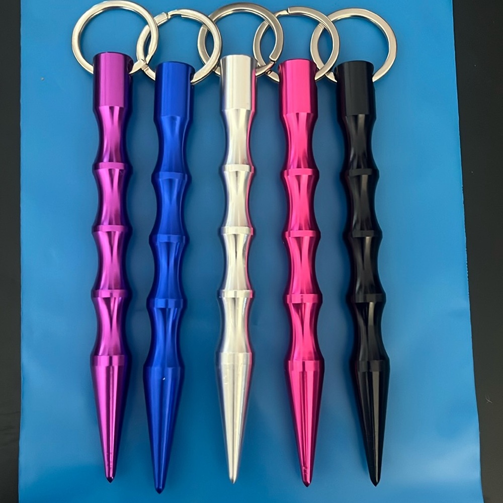 Colorful self defense keychain, 5 pcs